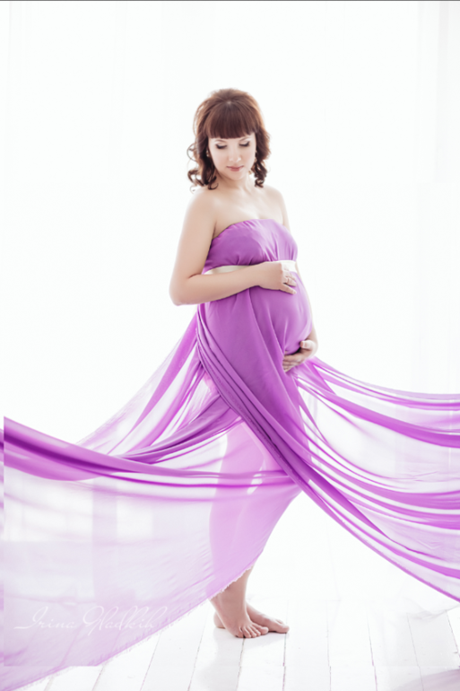 Воздушная Евгения в ожидании малыша