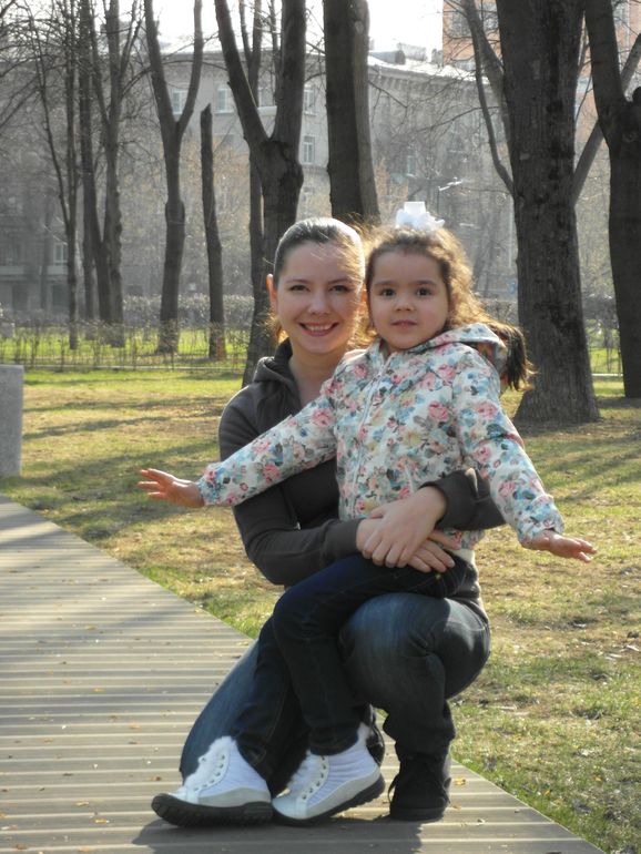 На прогулке!