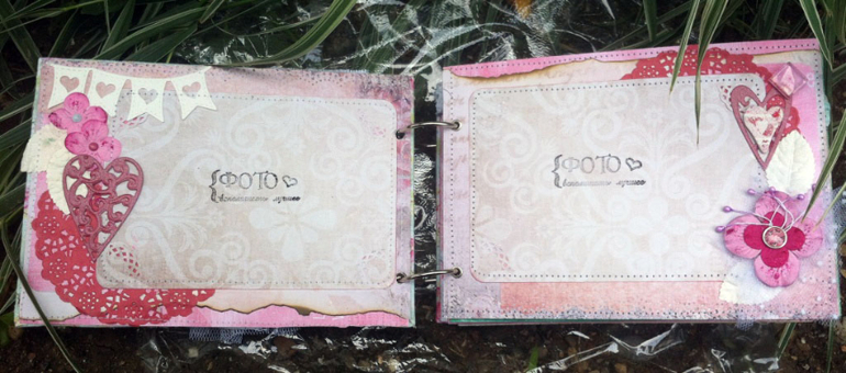 Розово-бирюзовый альбомчик!