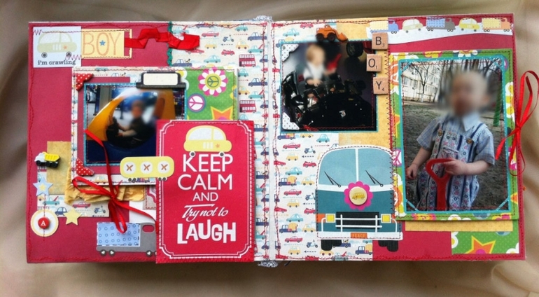 Альбом для мальчика с готовыми фото . Много позитива!!)))