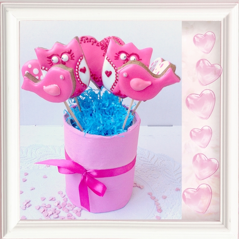 Имбирные расписные пряники ко Дню всех влюбленных и 23 февраля!!