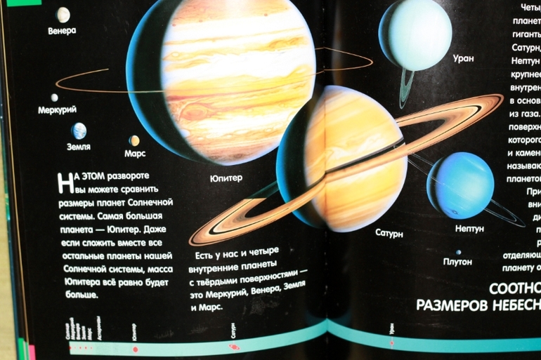 Светящаяся книга о космосе