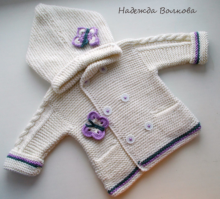 Жакет Дюффел, вариация для девочки