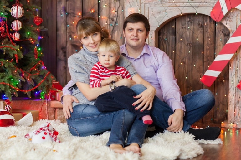 С новогодней фотосессии