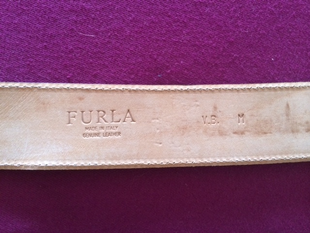 Кожаный ремень Furla  б/у