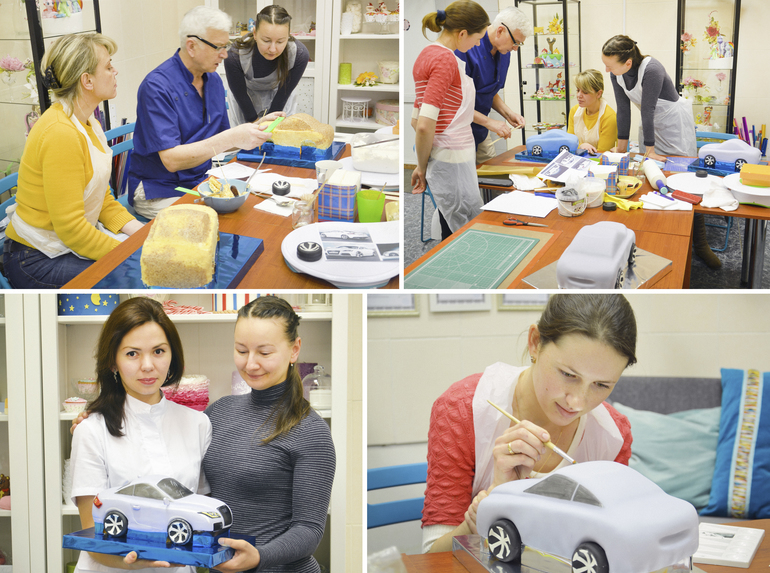 Фото-отчет от 8-9 марта МК Машина в Кондитерской Студии Тортик-Аннушка