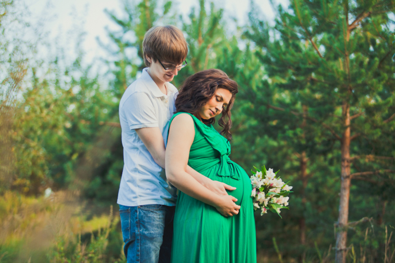 Фотосессия беременности для Оли и Жени