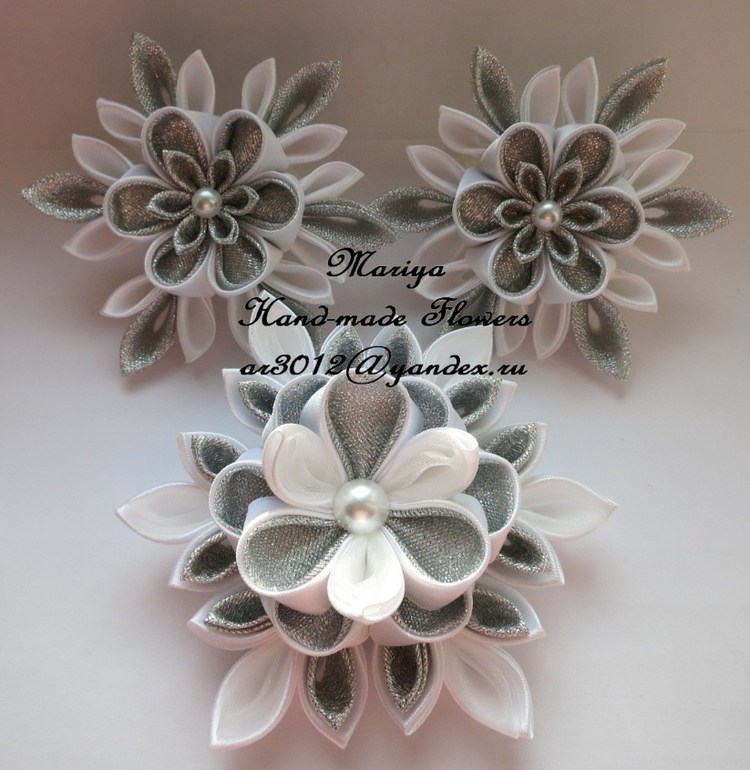 Цветы в технике канзаши