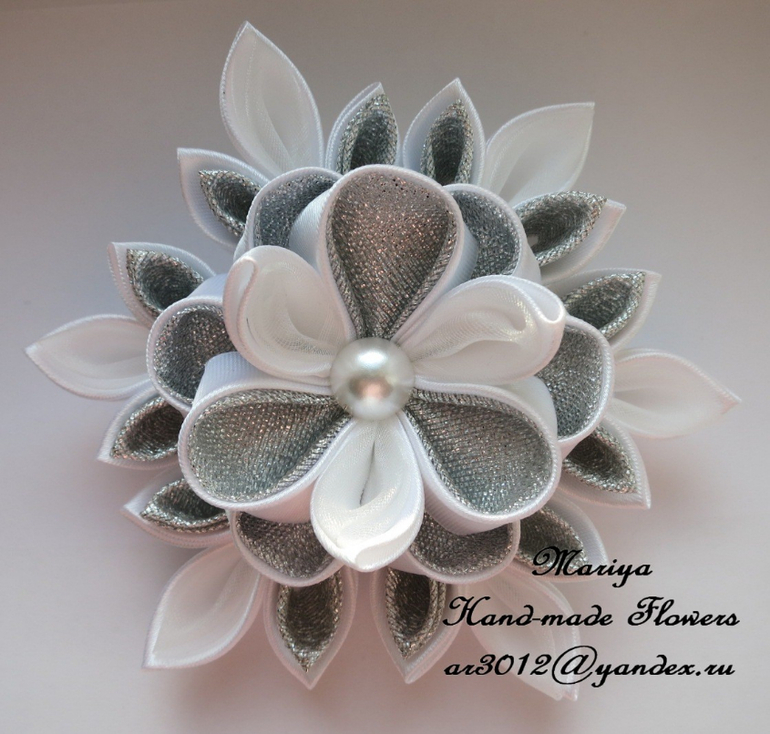 Цветы в технике канзаши