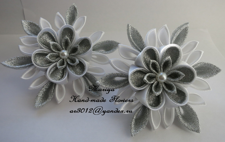 Цветы в технике канзаши