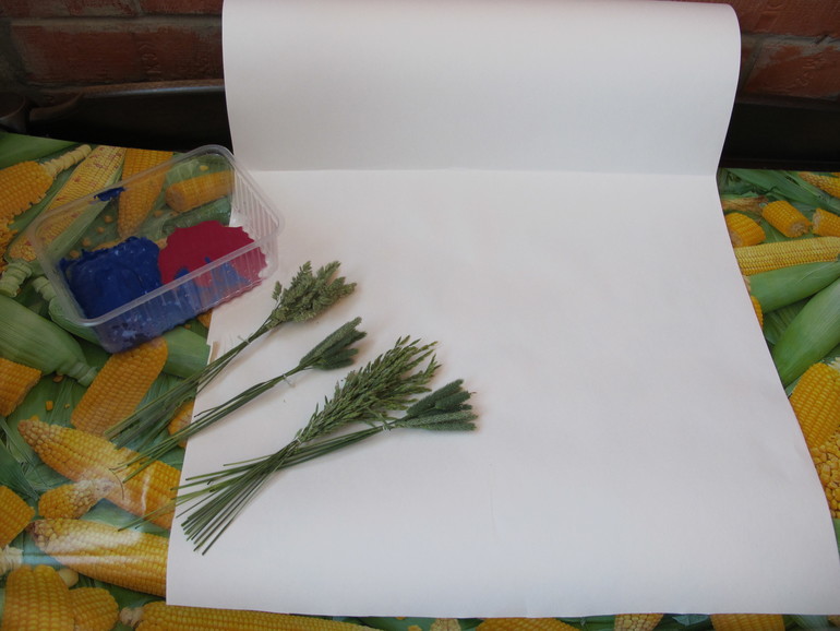 Летнее рисование подручными материалами