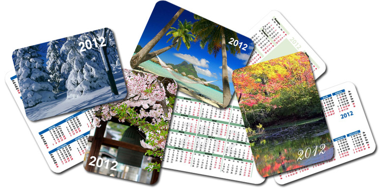 Календари карманные с вашим фото  - 100 шт = 1000 руб.