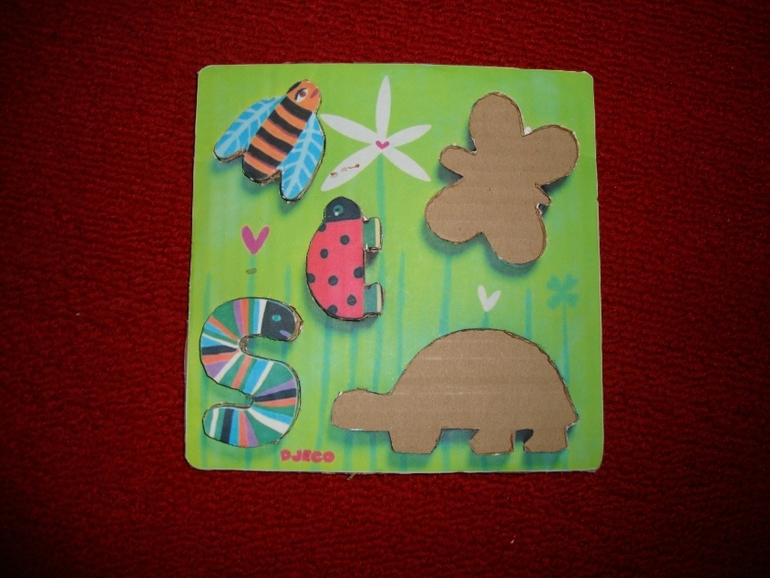 Пазлы из картона