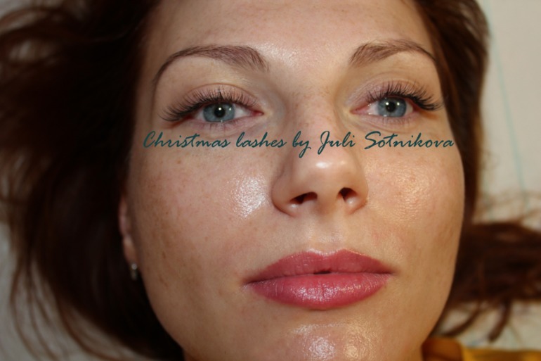 Новогоднее наращивание ресниц