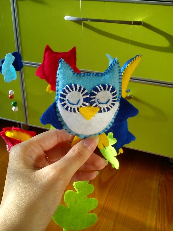 Мобиль из фетра