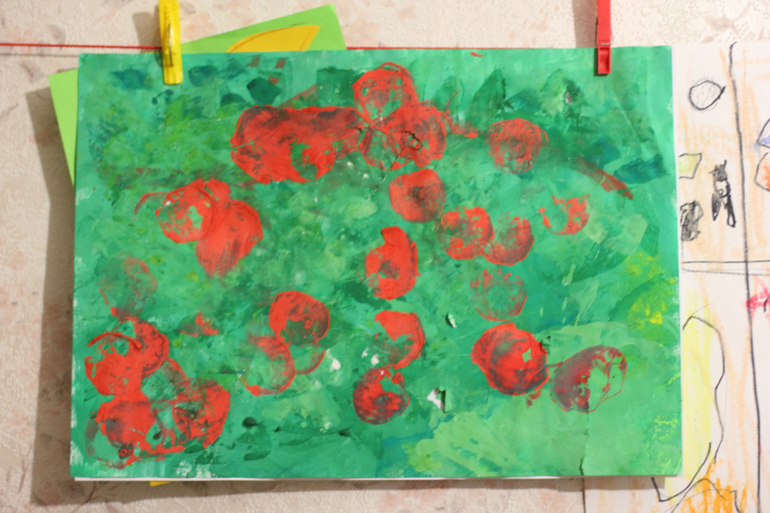 Художка он-лайн. Рисование штампами