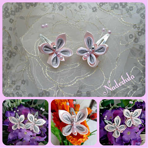 Бабочки к лету на заколках клик-клак