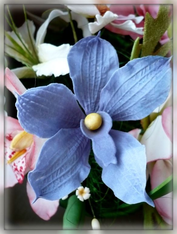 Мои сахарные цветочки с курсов.