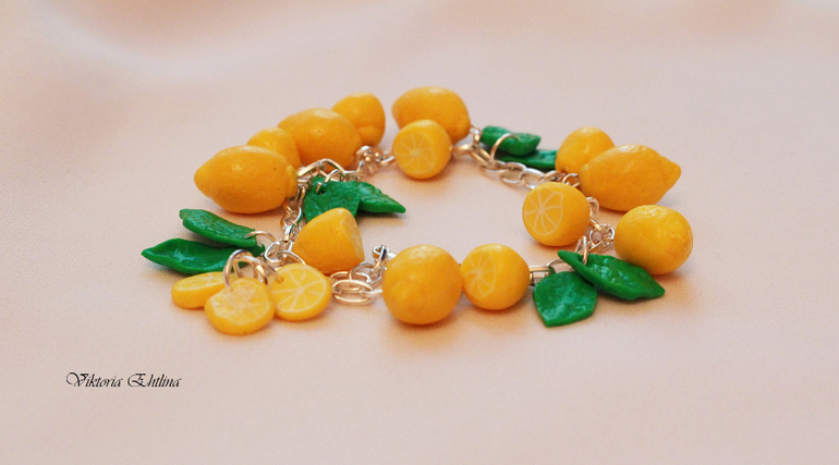 Лимонный браслетик.