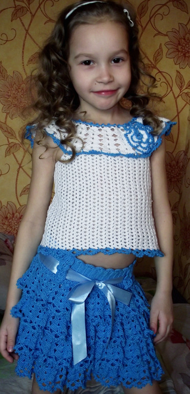 Юбочка и топ для дочки