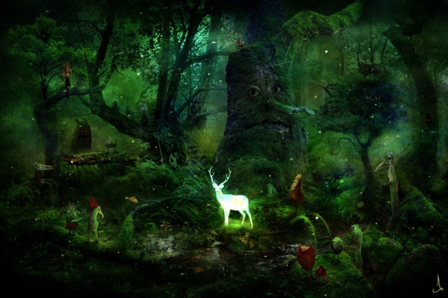 Скандинавские сказки..Как же здорово он рисует..