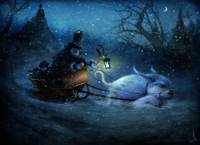 Скандинавские сказки..Как же здорово он рисует..