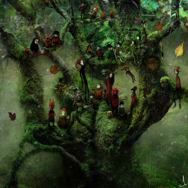 Скандинавские сказки..Как же здорово он рисует..