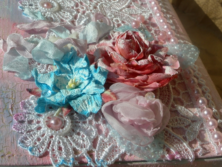 Шкатулка в стиле шебби шик