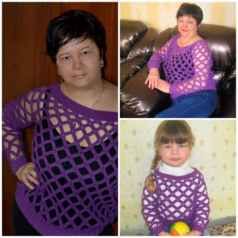 Кофточка для бабушки, мамы и дочки!!!