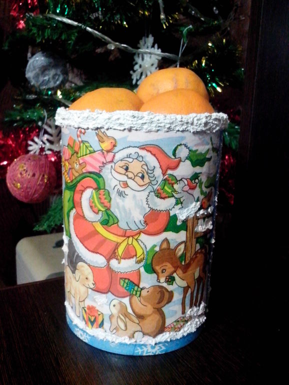 Я вернулась!)))Мой первый декупаж)))