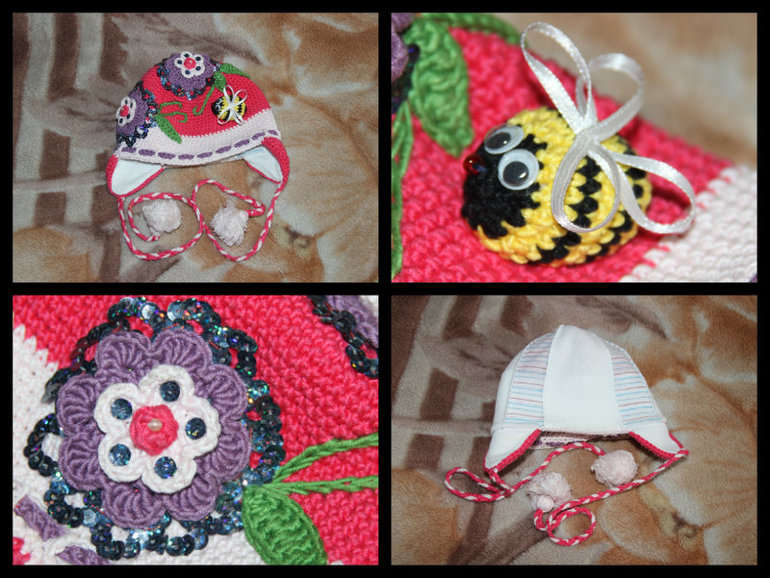 Красивые шапочки ручной работы. Москва