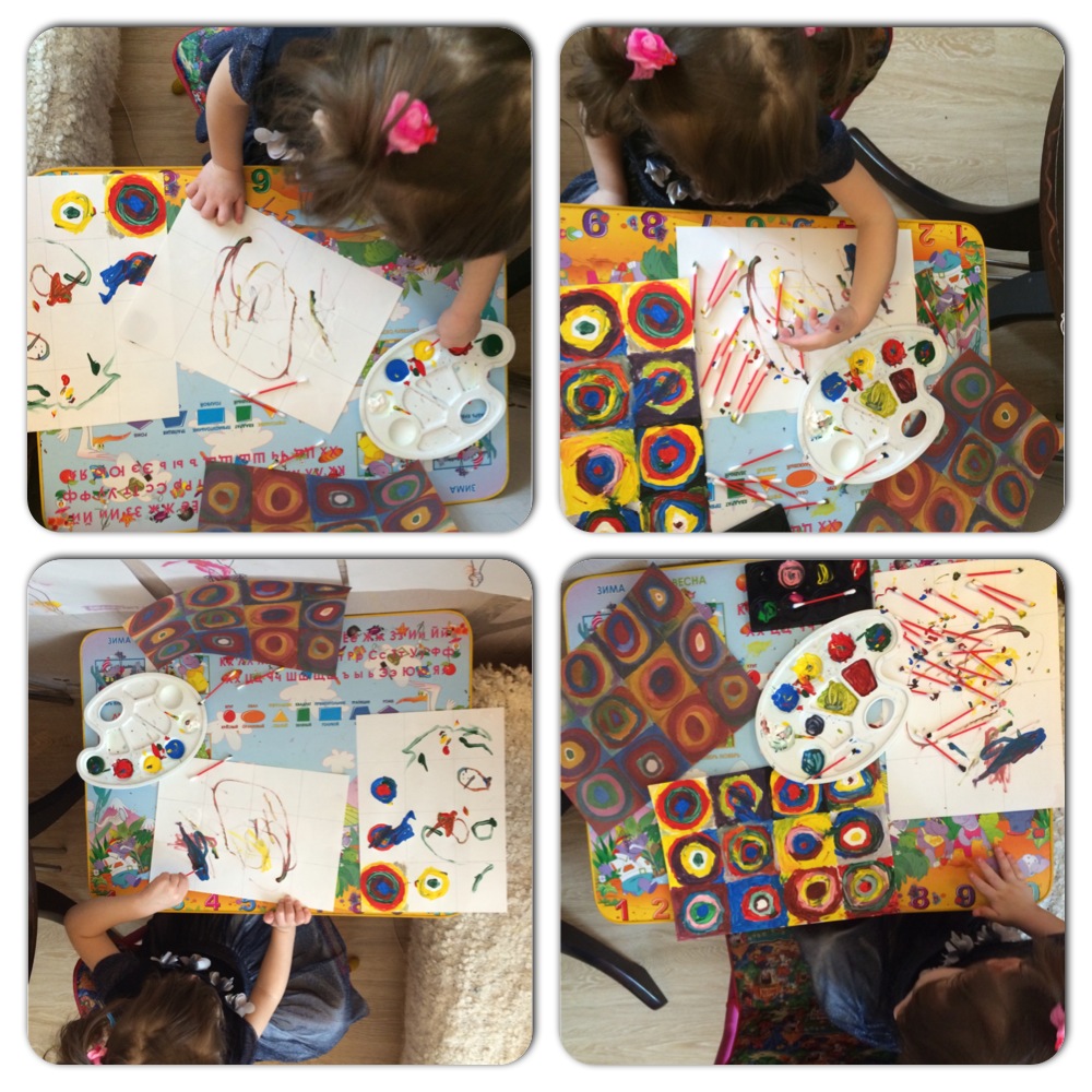 Художка. Рисуем ватными палочками.