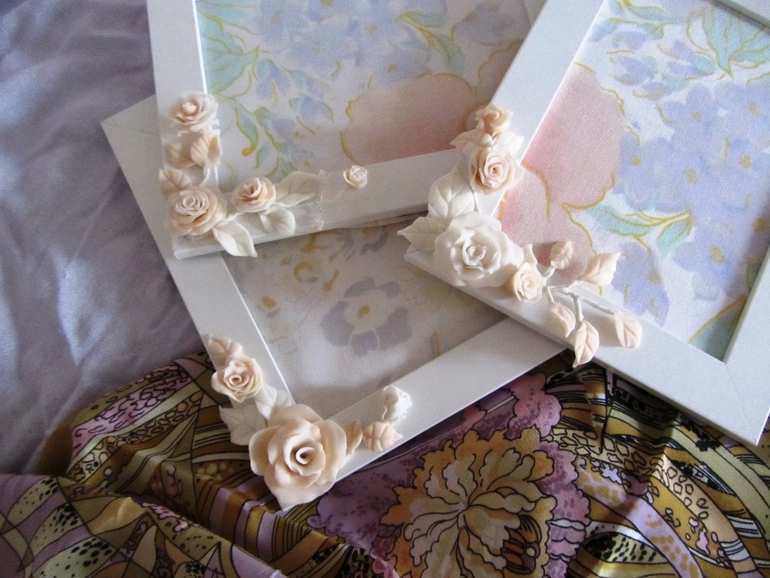 Первые поделки. Рамочки на 8 марта!