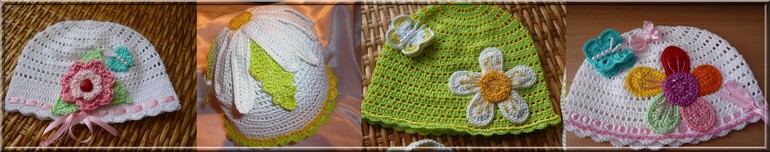 Летние шапочки для модниц
