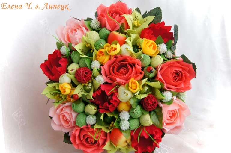 В догонку предыдущему посту летнее ассорти в ручном букете