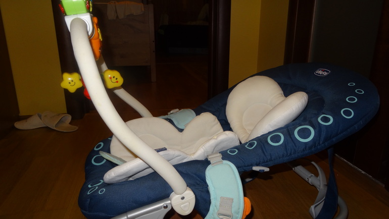 Шезлонг КРЕСЛО КАЧАЛКА CHICCO SEA SOUND BOUNCER TURQUOISE