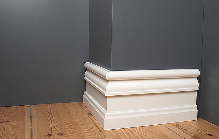 Чем можно заменить белый широкий плинтус из МДФ