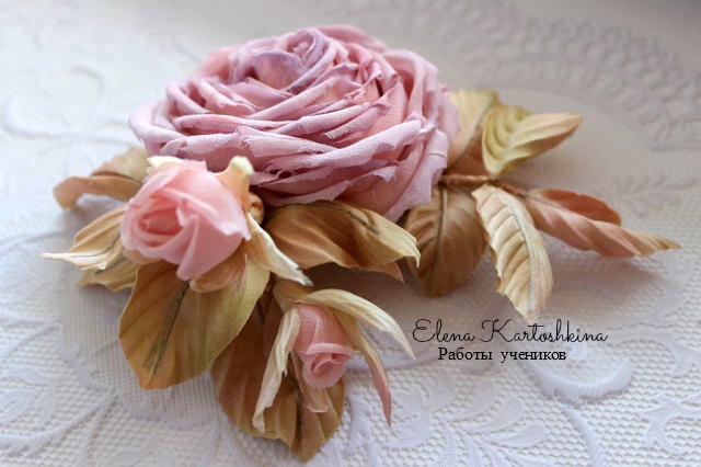 МК по скайпу.Цветоделие.Шелковые цветы.
