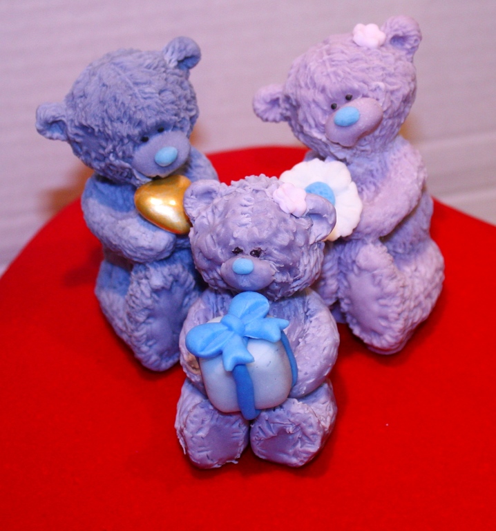 Сердце с мишками Тедди...