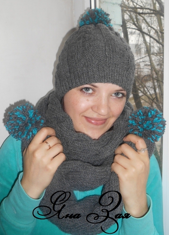 Комплект шапка+шарф!
