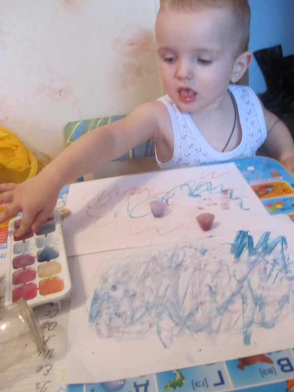 Художка. Рисование кубиками льда!