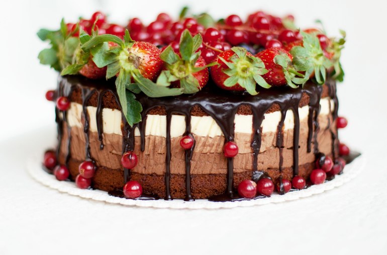 Фруктовый тортик  для внука