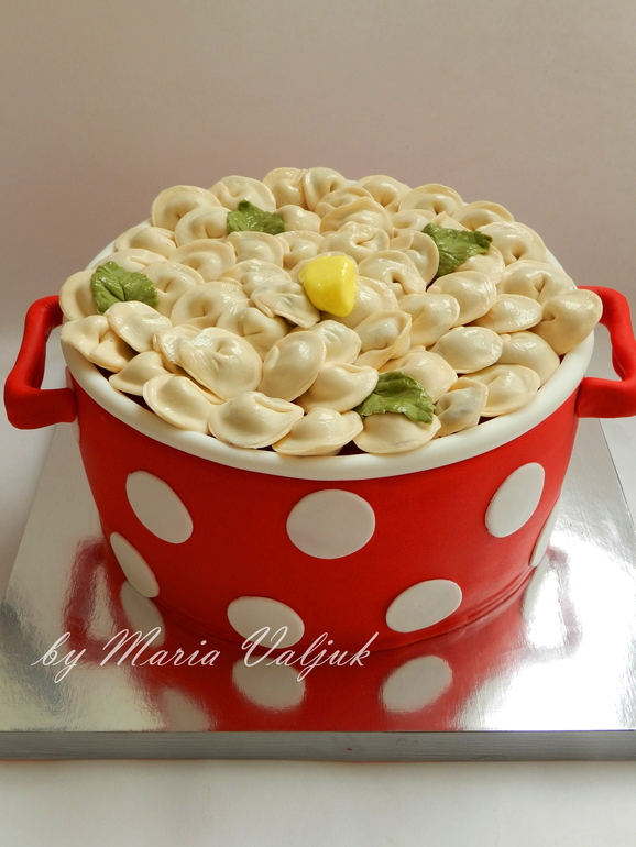 Кастрюля с пельмешками)