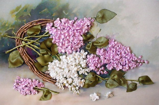 Вышивка лентами