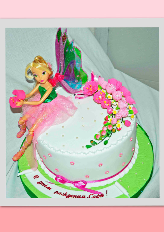 Флора на тортике с фрезиями!