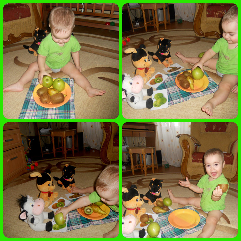 Зеленые фрукты...