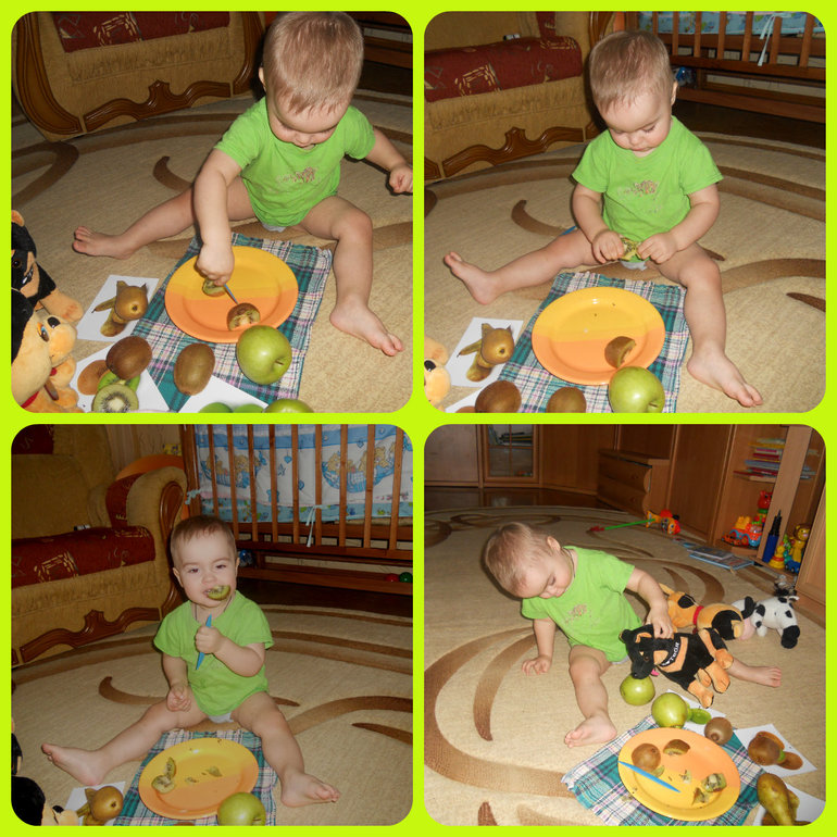 Зеленые фрукты...