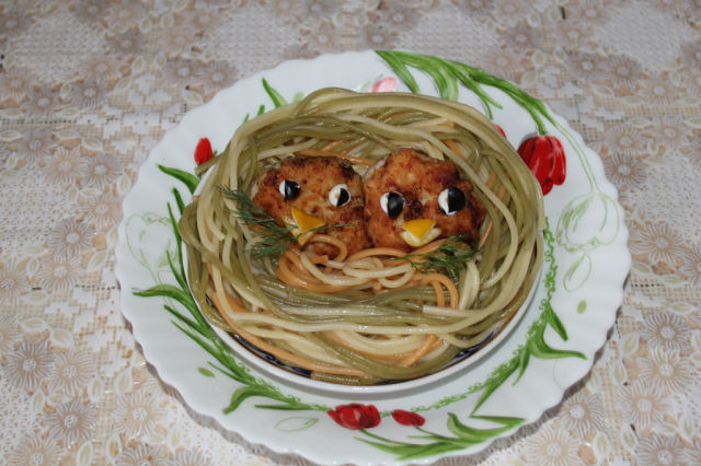 Котлетки из кальмар