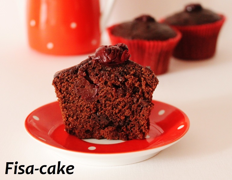 Постный шоколадный капкейк)