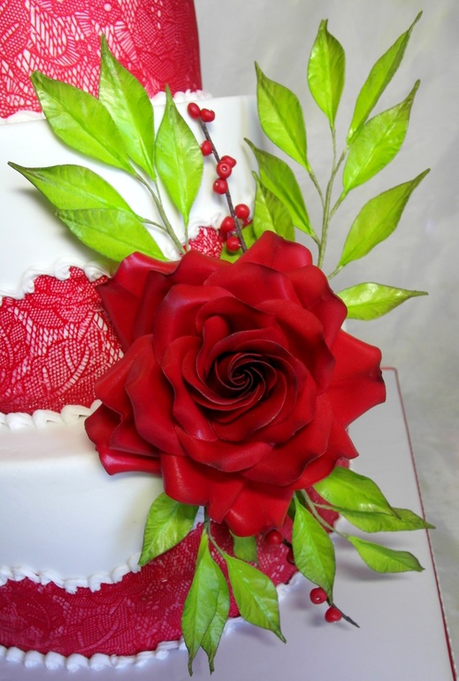 Свадебный с розами)